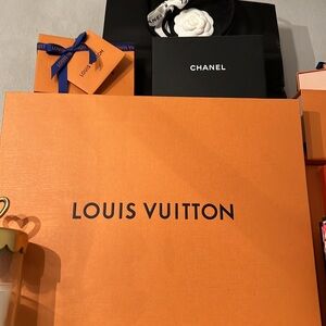 Louis Vuitton box.  Authentic. Pull out drawer box.